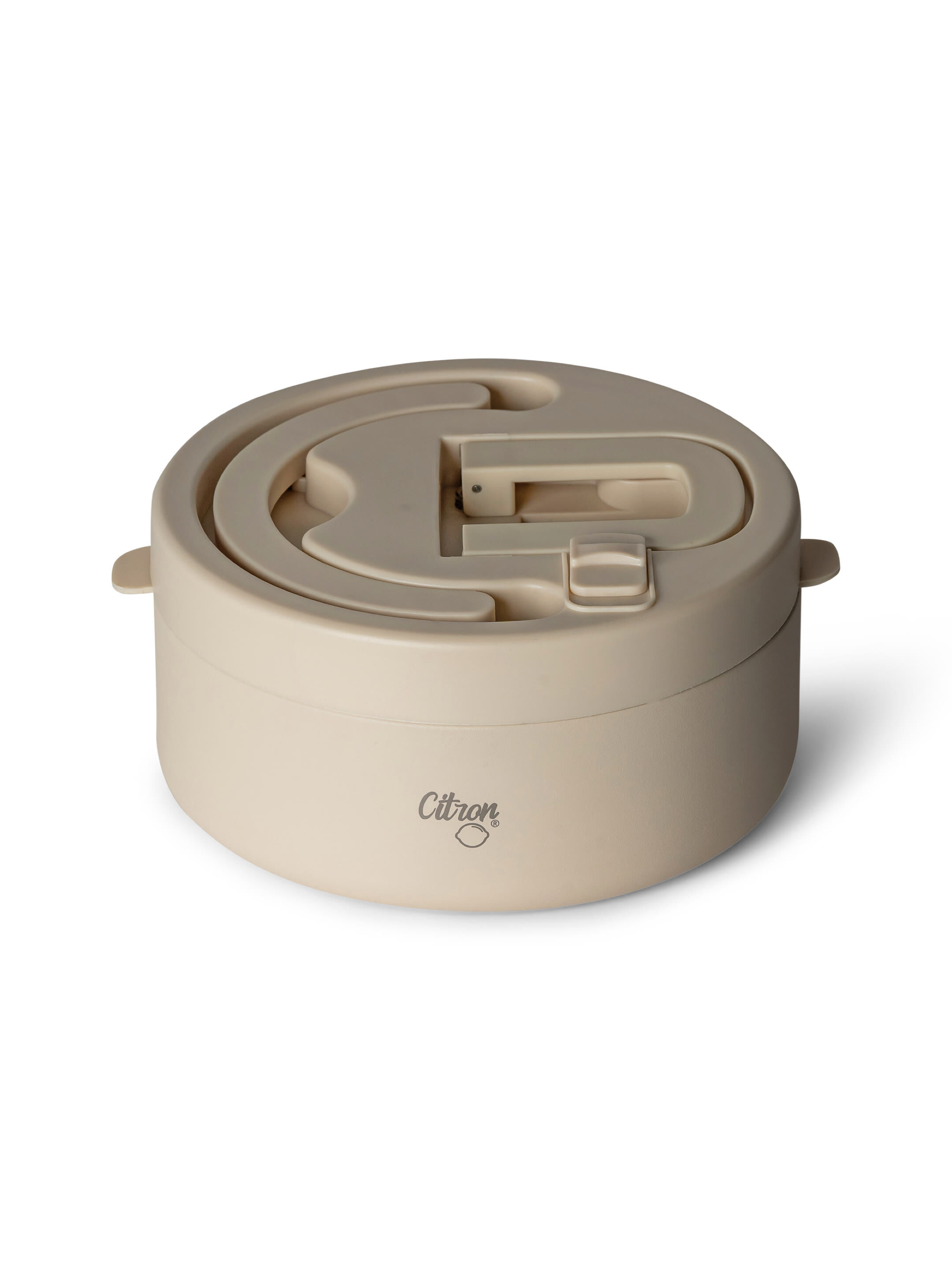 Citron Stainless Steel Food Jar 400ml Beige image number 3