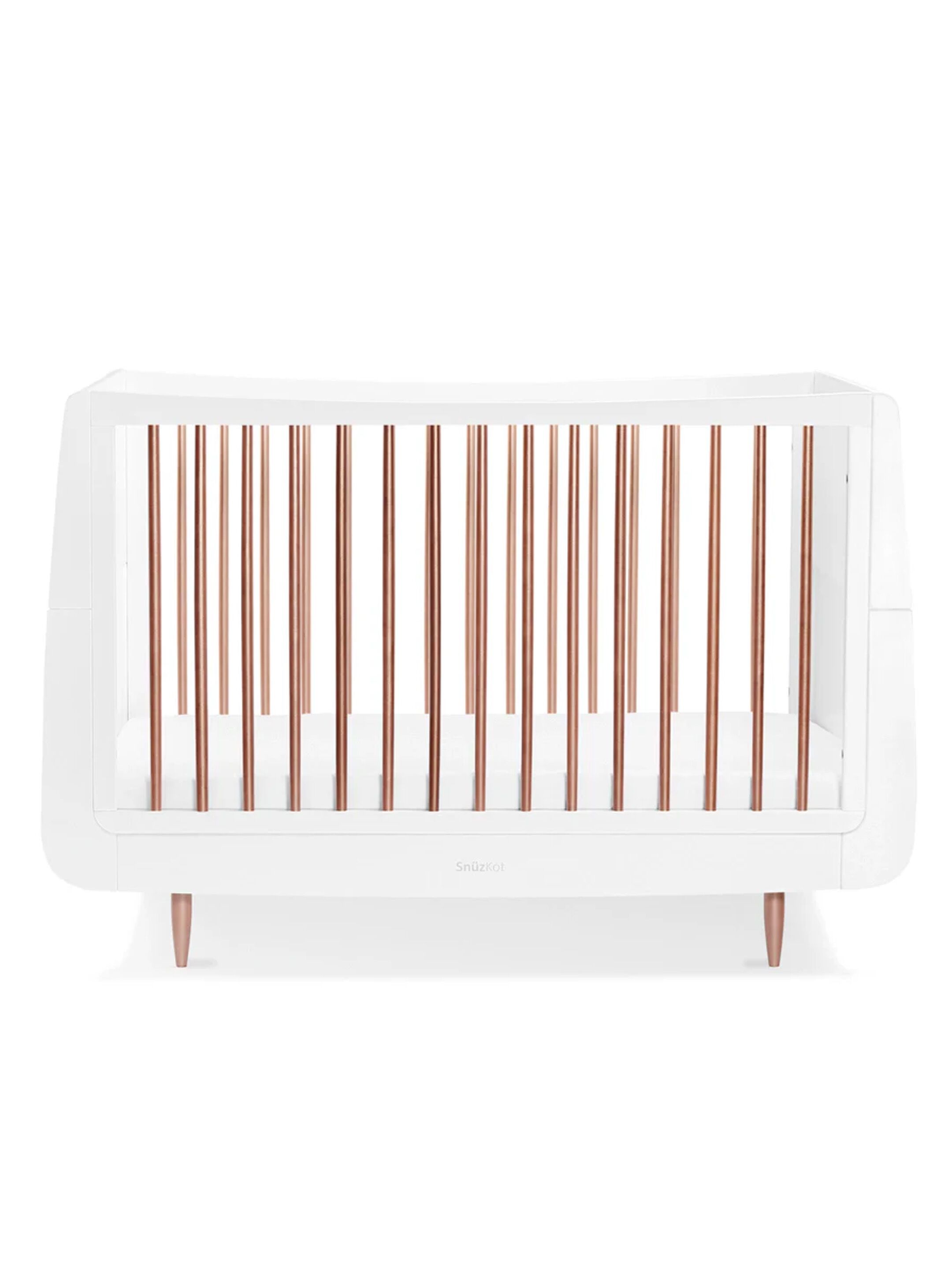 SnuzKot Skandi Cot Bed Metallics Rose Gold image number 1