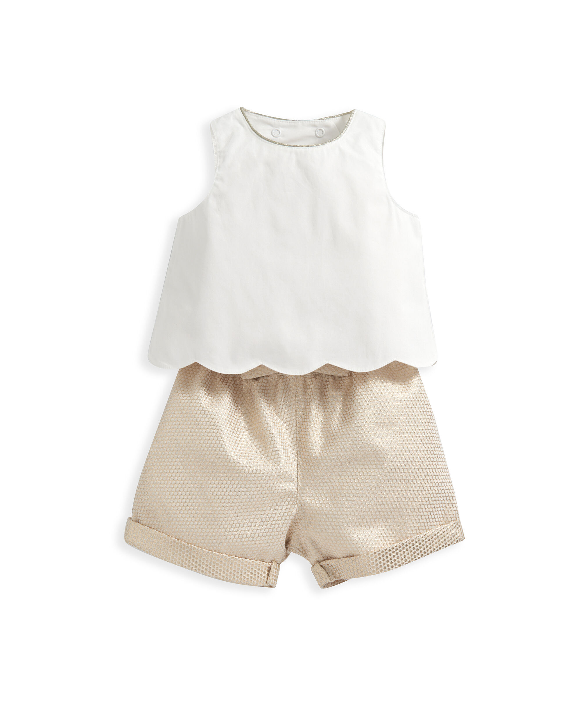 Top & Jacquard Short Set - 2 Piece Set image number 2