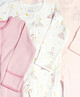 Pink Cotton Jersey Sleepsuits 3 Pack image number 2