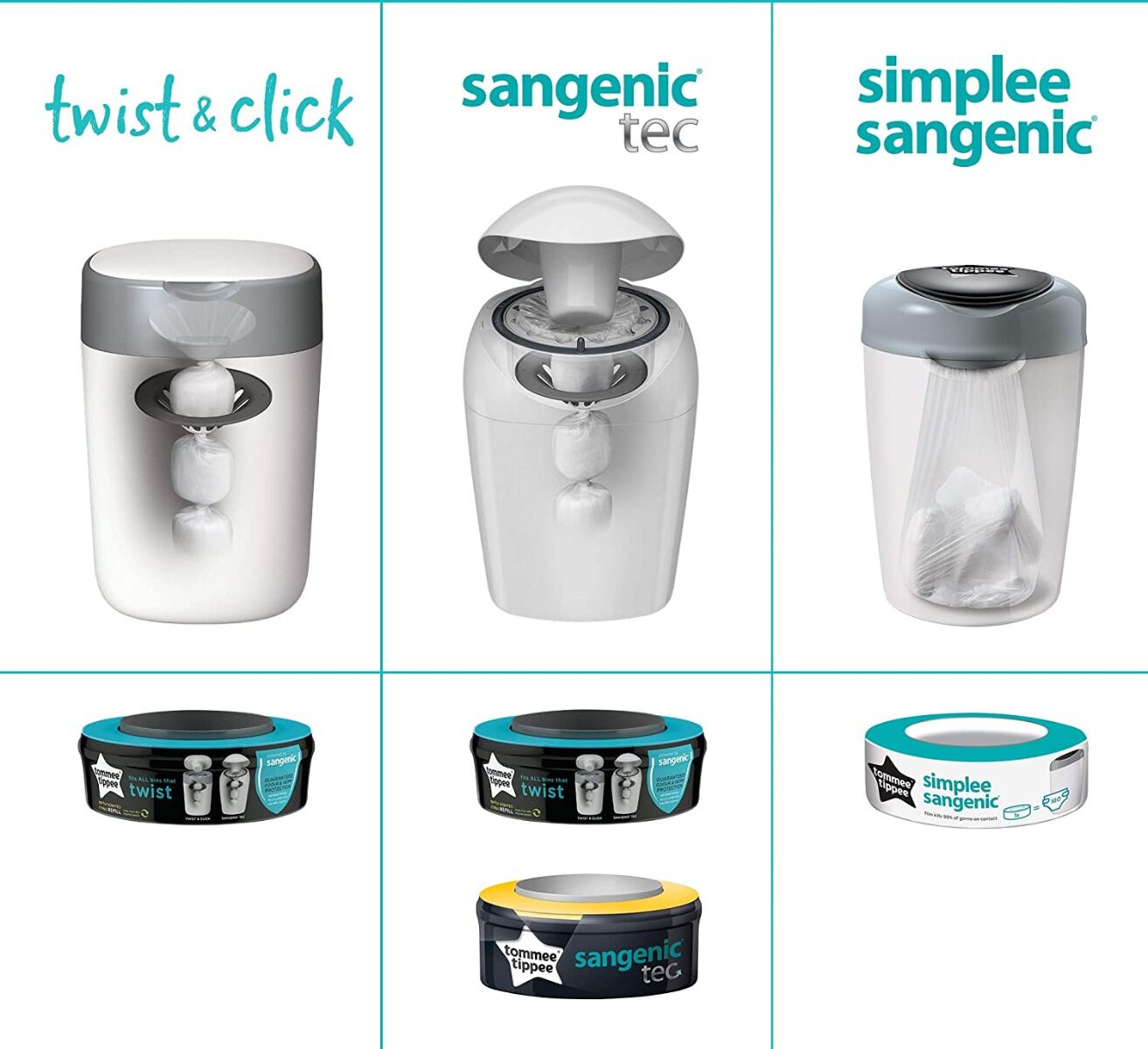 Tommee tippee sangenic sales tec nappy bin