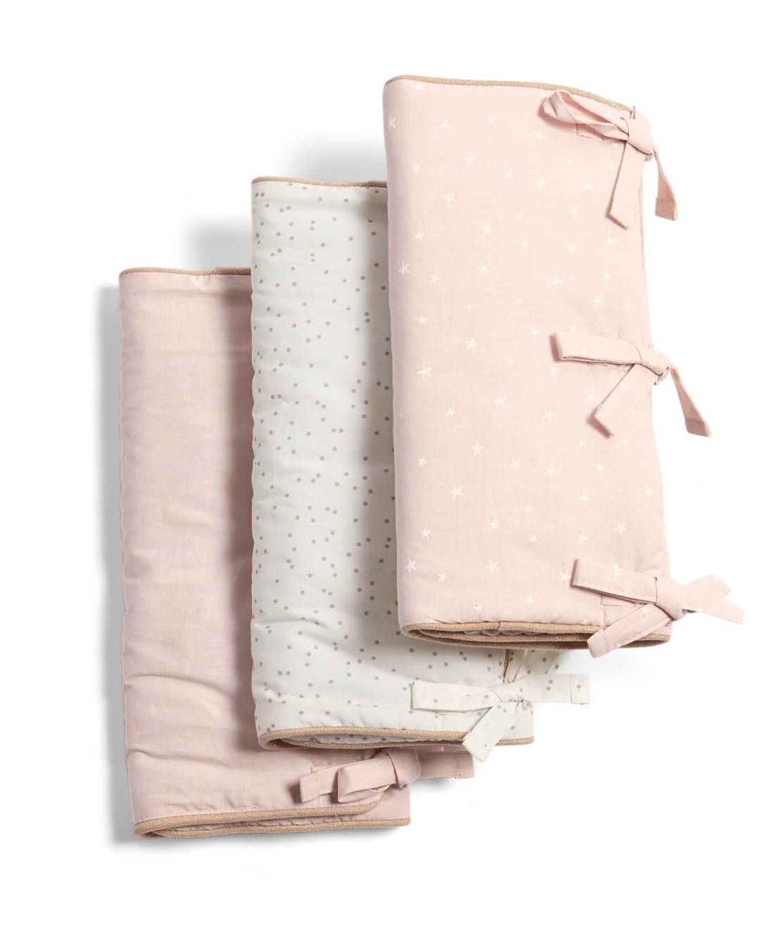 Buy Millie & Boris Cotbed & Cot Bar Bumpers Pink Bedding, Blankets
