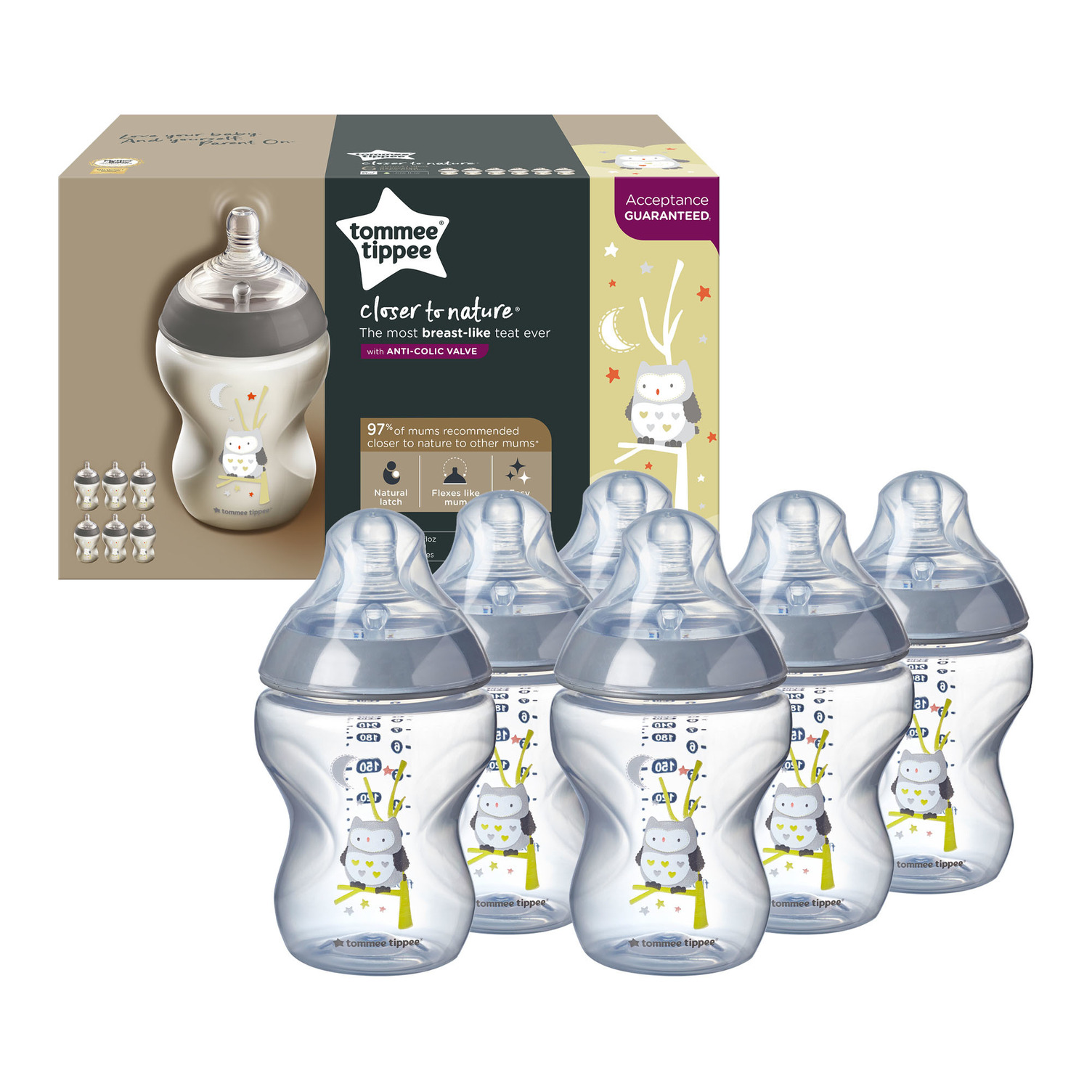 Zuigfles Closer to Nature Easivent 260 ml - 0m Zuigfles Closer to Nature Easivent 260 ml - 0m
